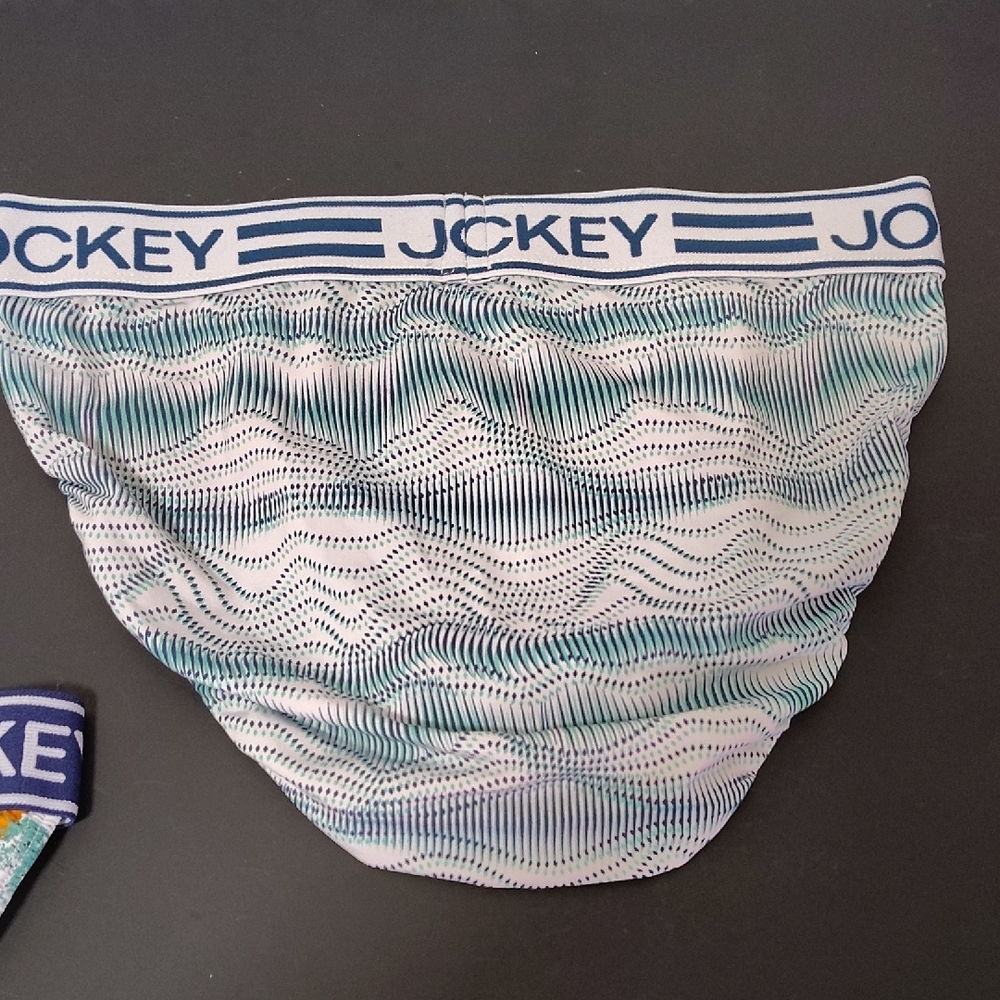 2 Pieces Jockey Microfiber Active Men’s Sport Brief Size Large  multicoloured - Picture 4 of 12